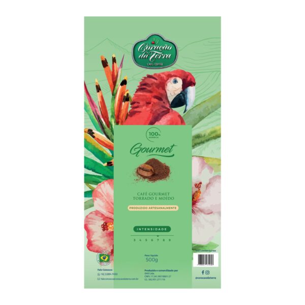 Café Gourmet Coração da Terra - Moído- 500 g - Imagem 2