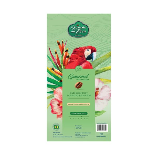 Café Gourmet Coração da Terra - em Grãos - 500 g - Imagem 2